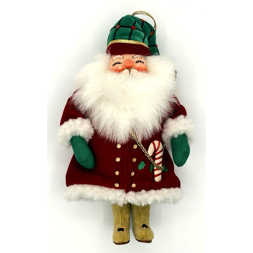 ANNALEE SANTA CLAUS CHRISTMAS HOLIDAY 9" FIGURE Green Hat